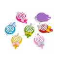 Ciondoli colorati a lecca-lecca in resina con fiocchi e anelli per gioielli fai da te - Lecca-lecca Misto
