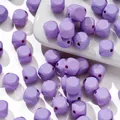 10mm purple square acrylic beads with rounded corners for DIY jewelry making - 10 Pieces/Pack (10x10mm/Hole 2mm) / Purple