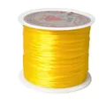 Yellow strong and stretchy crystal string for DIY beaded jewelry making projects - Standard Roll / Yellow