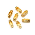 Gouden olijfvormige kogelketting connectoren voor DIY sieraden accessoires - 1.5mm / Goud