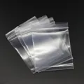 Verdickte transparente PE-Druckverschlussbeutel für Schmuck und Kleidung im Set - Kleiner Stil / Transparent