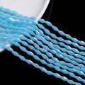 Light blue faceted rhombus crystal glass beads for DIY jewelry and necklace making - Medium / Jelly Light Blue
