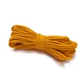 Cordon en coton tressé jaune gingembre 3mm pour bricolage DIY et accessoires - (Diamètre 3mm) 10m / Jaune d'Or