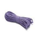 Paquet de corde en coton tressé violet 3mm pour bricolage DIY et accessoires faits main - (Diamètre 3mm) 10m / Mauve Clair