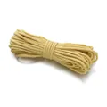 Cordon en coton beige de 3mm pour bijoux faits main et artisanat de tissage DIY - (Diamètre 3mm) 10m / Light jaune