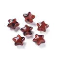 Perline in acrilico a forma di stella con motivo leopardato per gioielli fai-da-te - Stile con Stampa Leopardata Pentagramma / 2 Pezzi/Set / Marrone Arancio