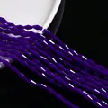 Faceted dark purple spindle crystal glass beads for DIY necklace and bracelet jewelry - Medium / Solid Royal Blue