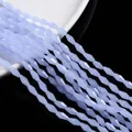 Light blue translucent faceted marquise glass beads for DIY jewelry and necklace making - Medium / Jelly Sky Blue