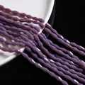 Strands of faceted purple rhombus crystal glass beads for DIY jewelry making - Medium / Solid Smoky Purple