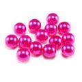 Perle d'imitazione in ABS rosa acceso con finitura perlata per la creazione di gioielli - Rosa Fucsia (6mm/100pz)