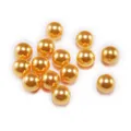 Perle rotonde dorate lucide in finta madreperla per gioielli e accessori fai-da-te - Arancione (3mm/400pz)