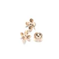 Macro detail of gold cone petal bead caps for DIY jewelry making and bead crafts - 15*8mm (50 Pieces/Pack) / KC Gold