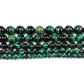 Perle in cristallo occhio di tigre verde naturale in varie misure per gioielli DIY - Occhio di Tigre Verde Nero