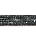 Matte dark green dragon blood stone round loose beads in 4mm to 12mm sizes for DIY jewelry - Extra Small Size / Frosted Green Eye Stone