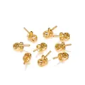Close-up of golden copper pearl pendant pins and jewelry making findings for DIY crafts - 3mm (100 Pieces/Pack) / Gold