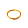 0.6-3mm gold aluminum craft wire roll for DIY jewelry making and weaving projects - Orange