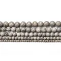 Natuurlijke grijze houtnerf jaspis kralen in vijf maten voor DIY sieraden maken - 4mm [92 Kralen Per Strang] / Grijze Houtnerf