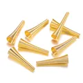 Embouts de cône en métal doré en spirale pour accessoires de bijoux DIY et perles - Or