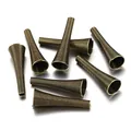 Huit pièces d'entretoises en métal bronze antique en forme de spirale pour bijoux DIY - Bronze Antique