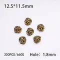 Antique gold lion head spacer beads 300pcs bulk pack for DIY jewelry making - 300PCS/Pack / Gold Lion Head