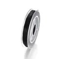 Single roll of black elastic crystal string on a clear spool for DIY jewelry making - Style 1(ac0640) / Black