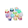 Perles acryliques colorées en forme d'étoile irisées pour la création de bijoux DIY - Pack de 100 / Multicolore