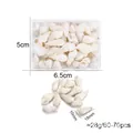 Natural white spiral seashells for DIY jewelry making and ocean-themed craft decoration - White Rice Conch