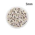 5mm white acrylic cube beads with golden letters for DIY handmade jewelry bracelets - Square English Letter Beads (5mm) / White with Gold Print