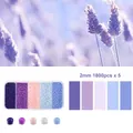 DIY bead set with 5 Morandi colors in 2mm acrylic for handmade jewelry making - 2.0mm / Graceful (Purple Blue Tone Combination)