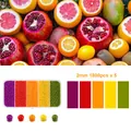 Σετ γυάλινες χάντρες 2mm σε 5 χρώματα με διαφανές κουτί αποθήκευσης για κοσμήματα DIY - 2.0mm / Μικτά Χρώματα Φρούτων