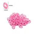 Pink acrylic chain links for DIY necklaces and mask chains with 16mm x 12mm size - 16mm x 12mm (100 Pieces/Pack) / Deep Pink