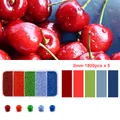 Σετ γυάλινες χάντρες 2mm σε 5 ζωντανά χρώματα για χειροποίητα κοσμήματα DIY - 2.0mm / Κόκκινο Κεράσι