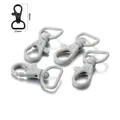 Light gray 40mm swivel plastic lobster clasp hooks for keychains, set of 4 pieces - Gray