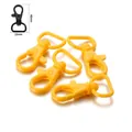Yellow and black plastic 40mm swivel lobster clasps for DIY jewelry making - Orange