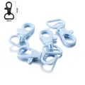 Light blue 40mm plastic lobster clasp with 360-degree swivel ring for keychains - Sky Blue