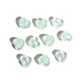 DIY heart-shaped mint green acrylic smiley beads for creative jewelry crafting projects - 10 Pieces/Pack / Lake Blue