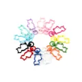 Cat shaped colorful zinc alloy lobster clasps for DIY jewelry and keychains - Cat / 5 Pieces / Black
