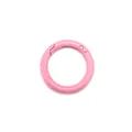 Boucle à ressort ronde en alliage de zinc rose bonbon pour porte-clés et sacs à main - Rose