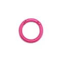 Mousqueton rond en alliage de zinc rose bonbon pour porte-clés et accessoires - Rose rouge