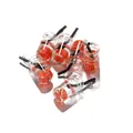 Mini pendentif bouteille en verre avec fraises pour bijoux DIY et breloque mobile - 10 pcs/Paquet / Fraise