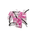 Miniature pitaya drink bottle charm with realistic fruit slices and black straw - 10pcs/Pack / Fruit