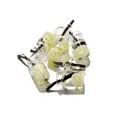 Mini pendentif en bouteille de verre avec tranches de citron pour bijoux DIY - 10 pcs/Paquet / Spirale Jaune
