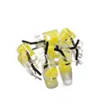 Pendentif mini bouteille de boisson au citron en résine et crochet métallique pour artisanat - 10 pcs/Paquet / Citron