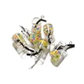 Mini bouteilles de vœux en verre avec tranches de fruits pour bijoux DIY créatifs - 10 pcs/Paquet / Citron Coloré