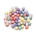 Perles en acrylique facettées aux couleurs bonbon pour création de bijoux DIY - Polyèdre irrégulier / 20 Pièces/Paquet (12*14mm) / Rose vif