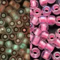 Cuentas luminosas de 3mm rosa púrpura con acabado AB para creación de joyas - Estilo Irisado / 3mm, 600 Piezas/Paquete / Rosa 1