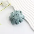 Morandi sage green matte shark hair claw clip with unique octopus-inspired multi-tooth grip - Glossy Blue