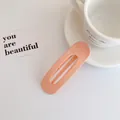 Fermaglio per capelli a becco d'anatra rosa arancio opaco con finitura opaca - Stile Rosa