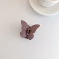 Matte vlinder haarklem in een minimalistische Morandi paarse kleurtint - Paars (6.8*6*4)