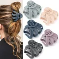 Set of large matte octopus shark hair clips in five assorted Morandi colors - Morandi Matte Hair Claws